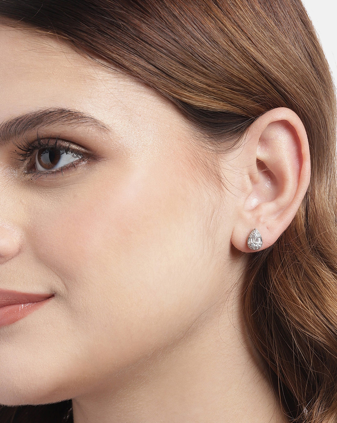 Gold-Polished Blue Stone Oval Drop Earring For Women - Wahe Jewels - Swadesiicart