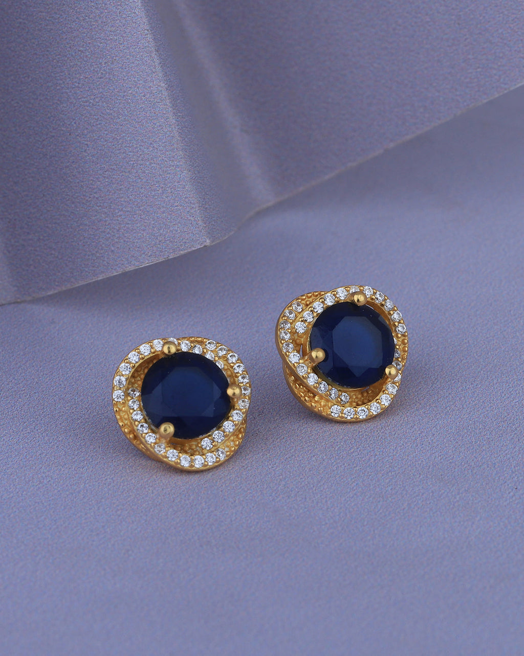 Green & Gold - Toned Circular Drop Earrings - Wahe Jewels - Swadesiicart