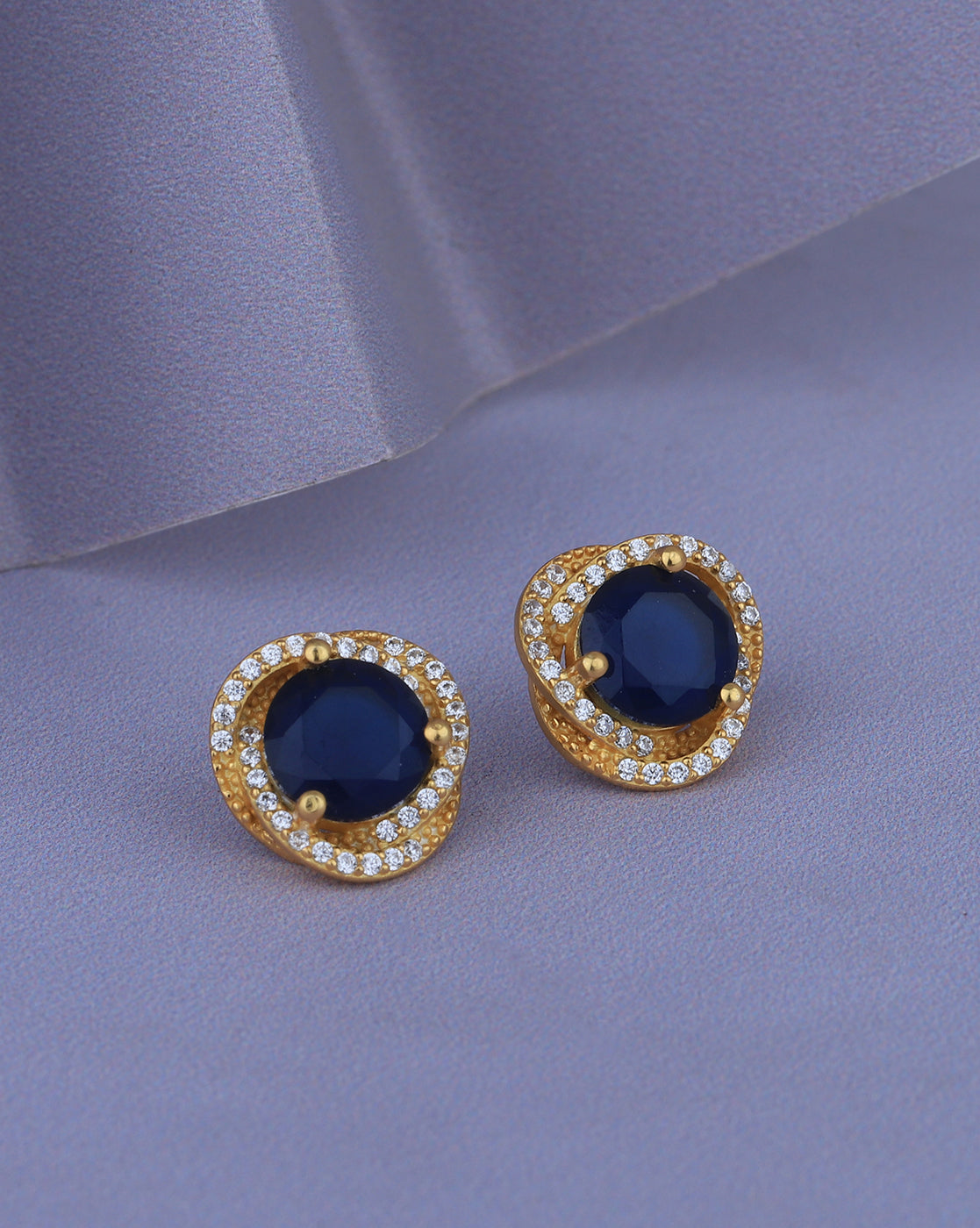 Green & Gold - Toned Circular Drop Earrings - Wahe Jewels - Swadesiicart