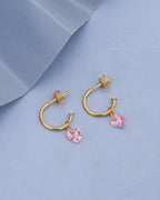 Rhodium Plated With Dangling Solitaire Drop Earring For Women - Wahe Jewels - Swadesiicart