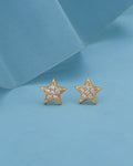 Rhodium Plated Minimal Threader Earrings With Hearts - Wahe Jewels - Swadesiicart