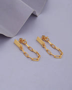 Rhodium Plated With Cz Leaf Fancy Drop Earring For Women - Wahe Jewels - Swadesiicart