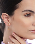 Rhodium Plated With Cz Leaf Fancy Drop Earring For Women - Wahe Jewels - Swadesiicart
