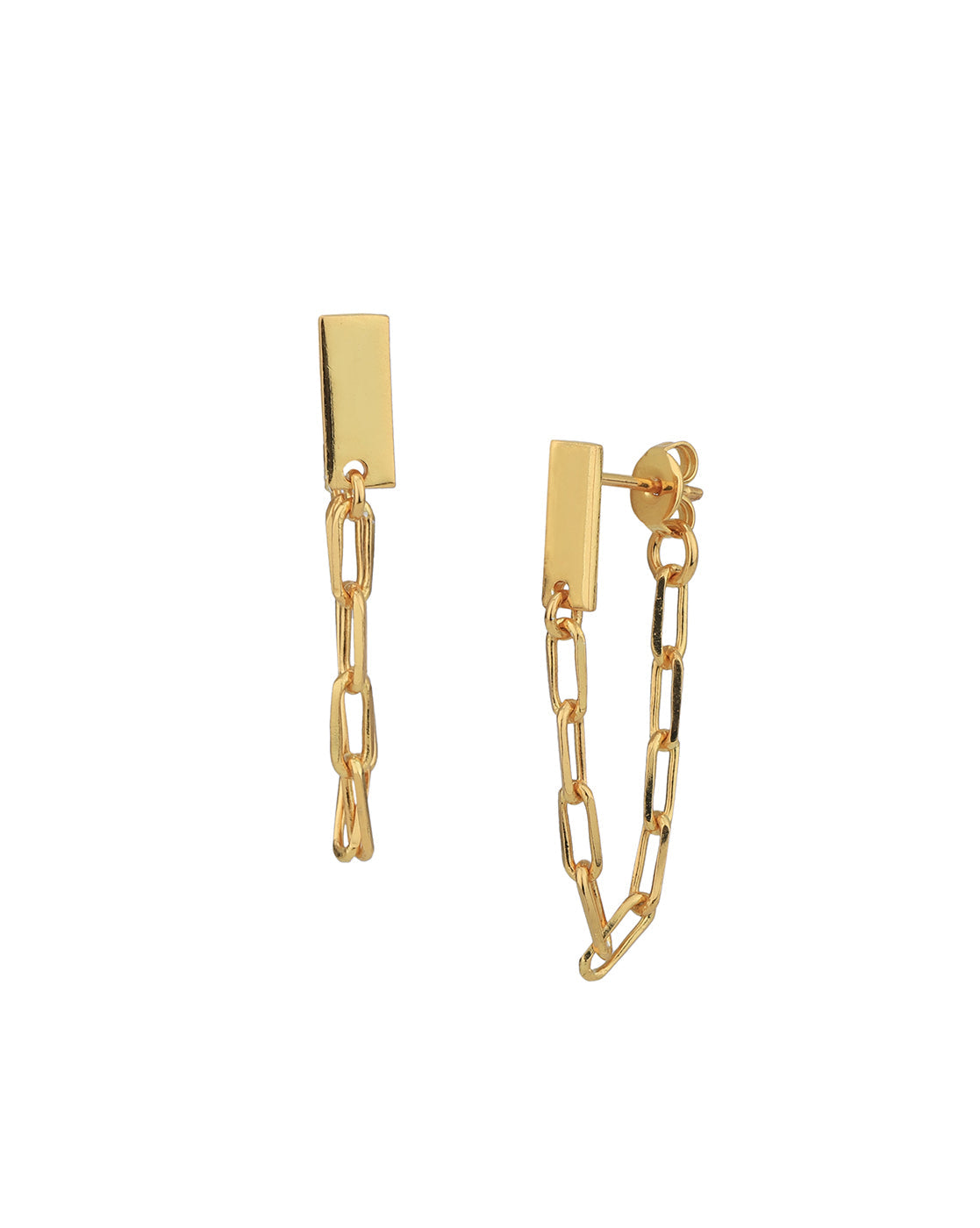 Rhodium Plated With Cz Leaf Fancy Drop Earring For Women - Wahe Jewels - Swadesiicart
