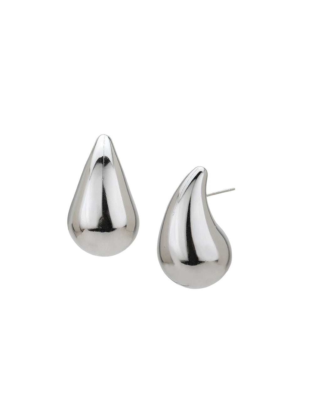 Rhodium Plated Cz Leaf Drop Earring For Women - Wahe Jewels - Swadesiicart