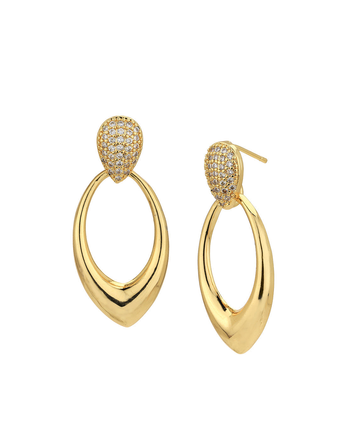 Silver - Toned Contemporary Ear Cuff Earrings - Wahe Jewels - Swadesiicart