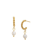 Premium Silver Plated With Pearl Stud Earring For Women - Wahe Jewels - Swadesiicart