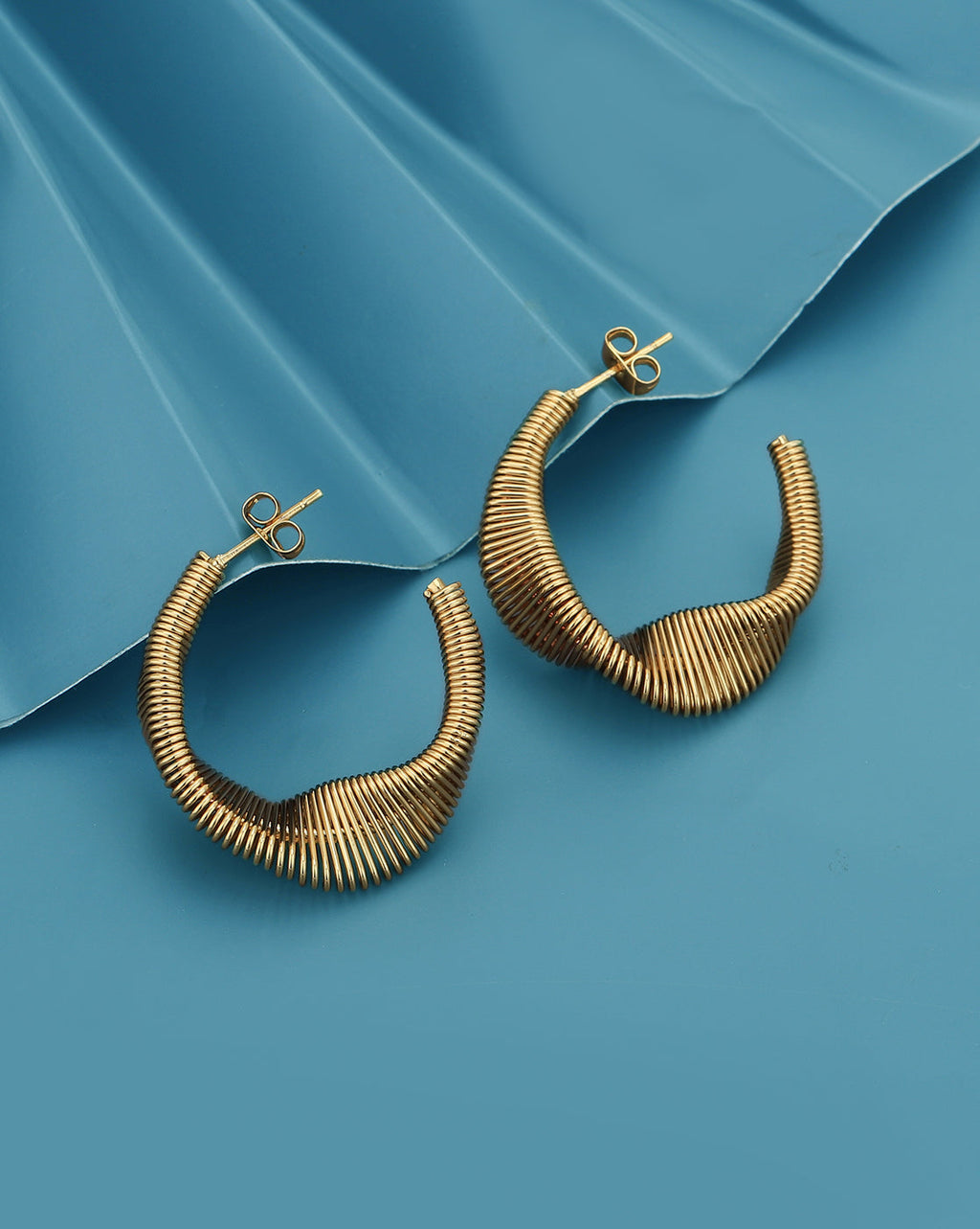 Rhodium Plated Drop Earring With Chain For Women - Wahe Jewels - Swadesiicart