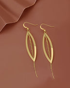 Gold-Polished Contemporary Hoop Earring For Women - Wahe Jewels - Swadesiicart