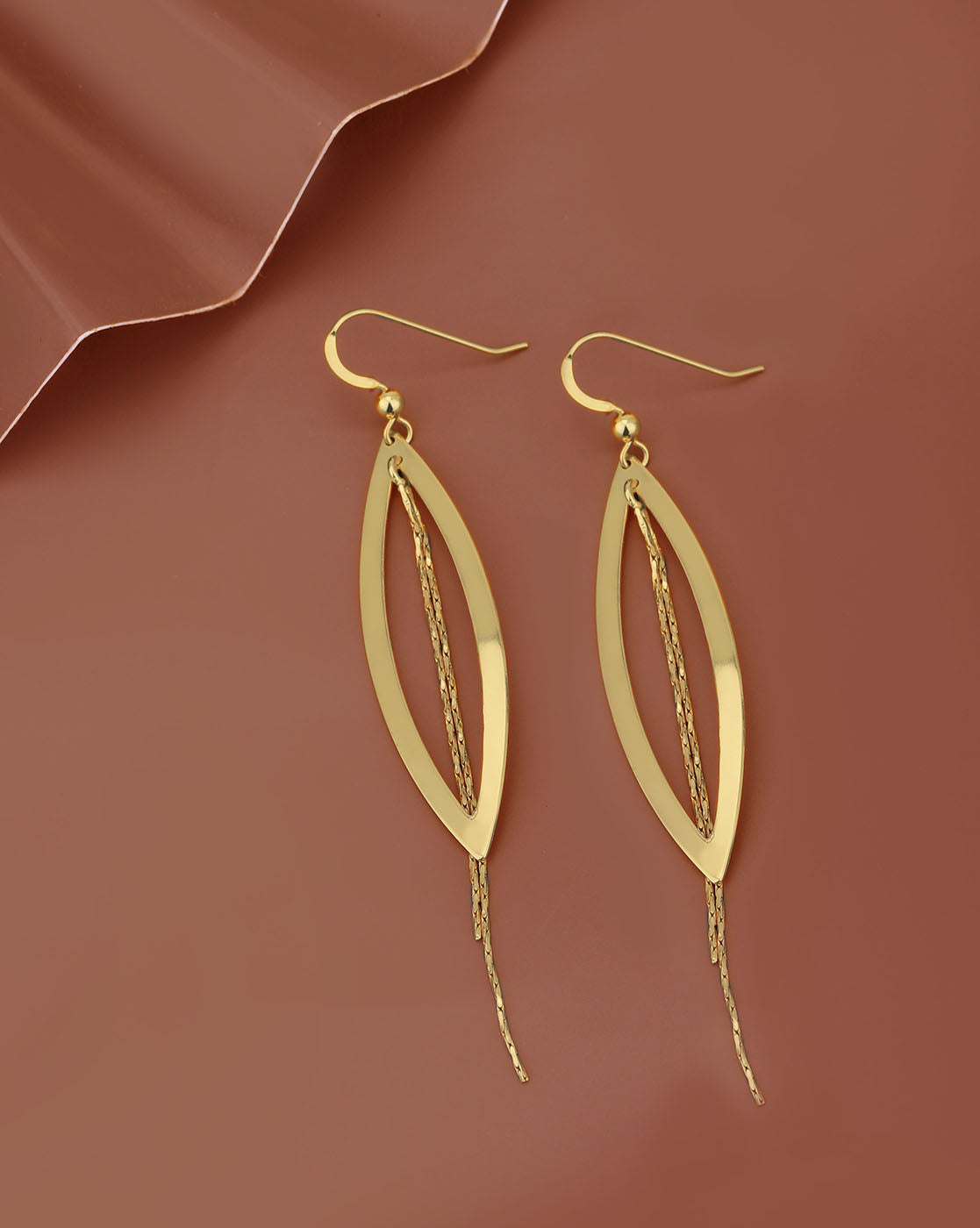 Gold-Polished Contemporary Hoop Earring For Women - Wahe Jewels - Swadesiicart