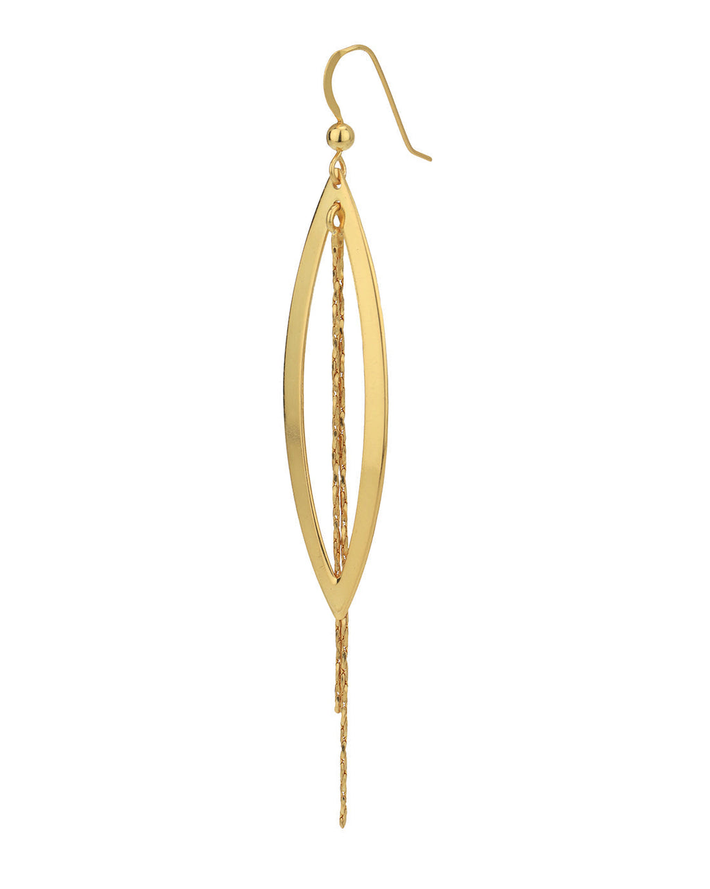Gold-Polished Contemporary Hoop Earring For Women - Wahe Jewels - Swadesiicart