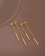 Rhodium Plated Cz Floral Drop Earring With Dangling Pearl For Women - Wahe Jewels - Swadesiicart