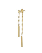 Rhodium Plated Cz Floral Drop Earring With Dangling Pearl For Women - Wahe Jewels - Swadesiicart