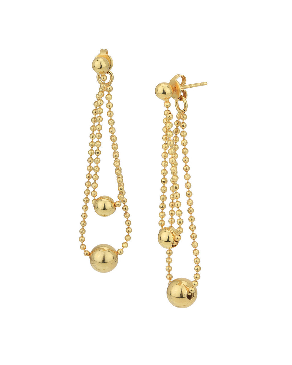 Gold-Polished With Cz Fancy Drop Earring For Women - Wahe Jewels - Swadesiicart
