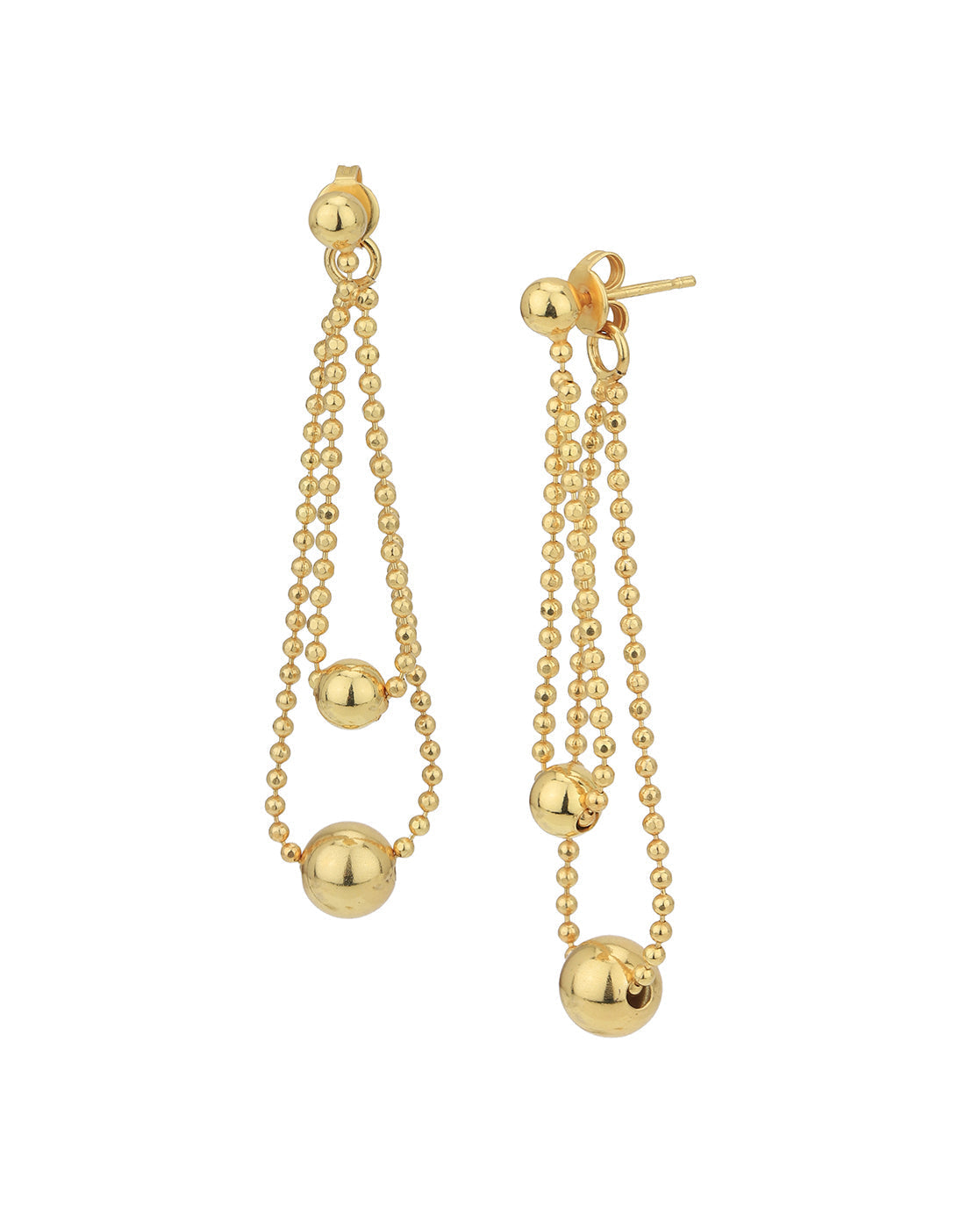 Gold-Polished With Cz Fancy Drop Earring For Women - Wahe Jewels - Swadesiicart