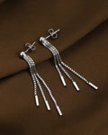 Rhodium Plated White Pearl Spherical Drop Earring For Women - Wahe Jewels - Swadesiicart