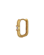 Rhodium Plated Cz Stone Hoop Earring For Women - Wahe Jewels - Swadesiicart