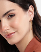Rose Gold-Polished Cz Contemporary Ear Cuff Earring For Women - Wahe Jewels - Swadesiicart