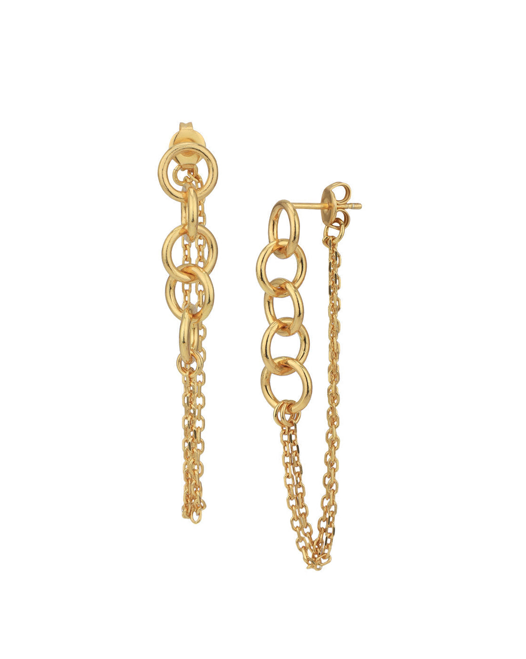 Rose Gold-Polished Cz Contemporary Ear Cuff Earring For Women - Wahe Jewels - Swadesiicart