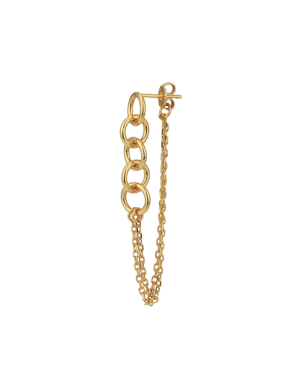 Rose Gold-Polished Cz Contemporary Ear Cuff Earring For Women - Wahe Jewels - Swadesiicart