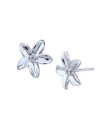 Rhodium Plated Cz Contemporary Stud Earring For Women - Wahe Jewels - Swadesiicart