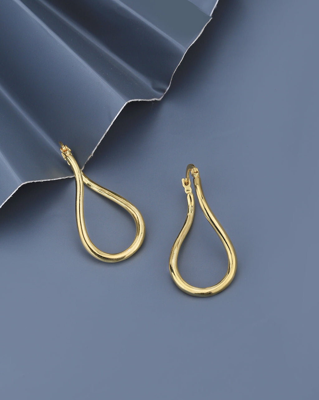 Rhodium Plated Contemporary Drop Earring With Dangling Pearl - Wahe Jewels - Swadesiicart