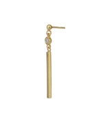 Tear Drop Rose Gold-Polished With Crystal Classic Drop Earring - Wahe Jewels - Swadesiicart