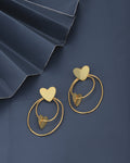 Premium Cz With Rhodium Plated Square Drop Earring - Wahe Jewels - Swadesiicart