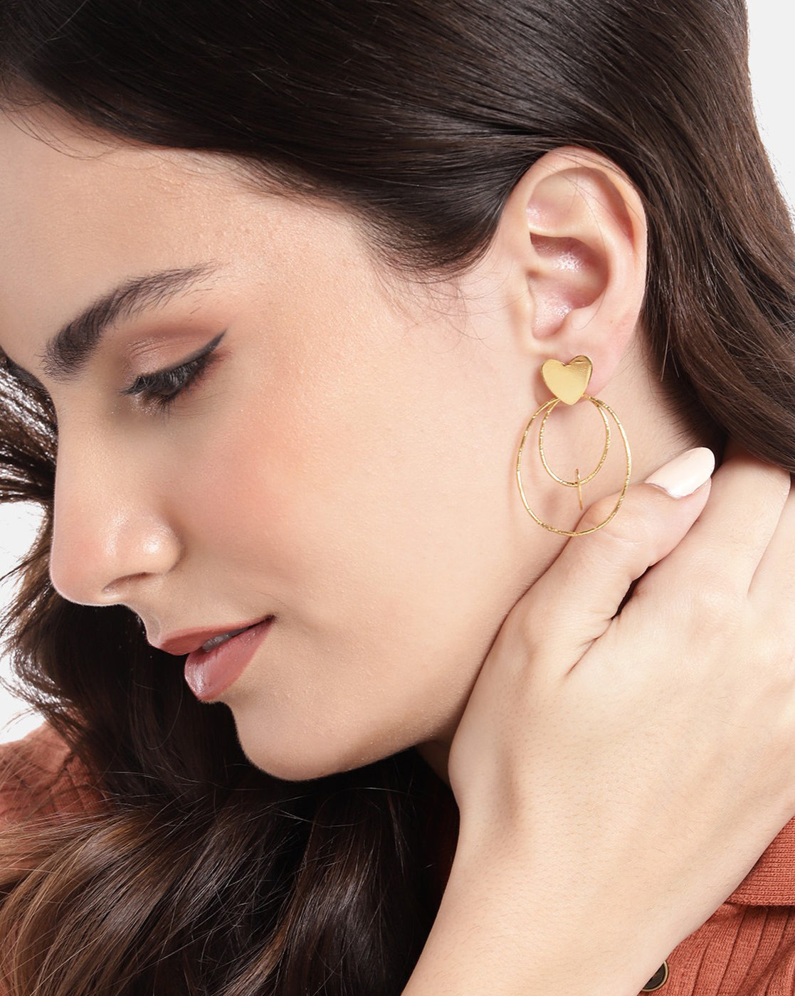 Premium Cz With Rhodium Plated Square Drop Earring - Wahe Jewels - Swadesiicart