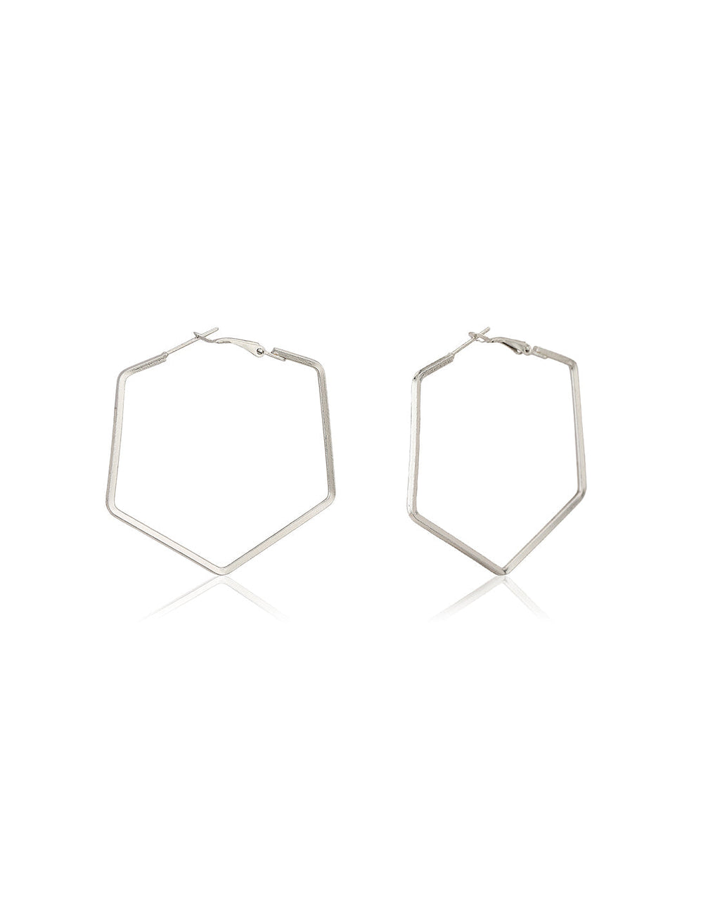 Gold-Polished Hoop Earring With Dangling Cz Stone For Women - Wahe Jewels - Swadesiicart