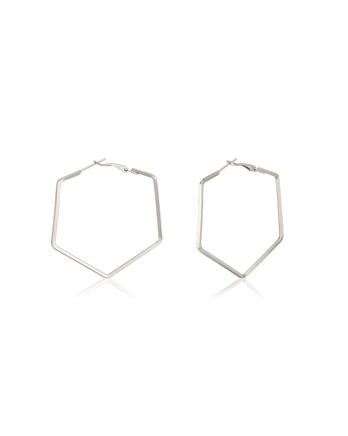 Gold-Polished Hoop Earring With Dangling Cz Stone For Women - Wahe Jewels - Swadesiicart