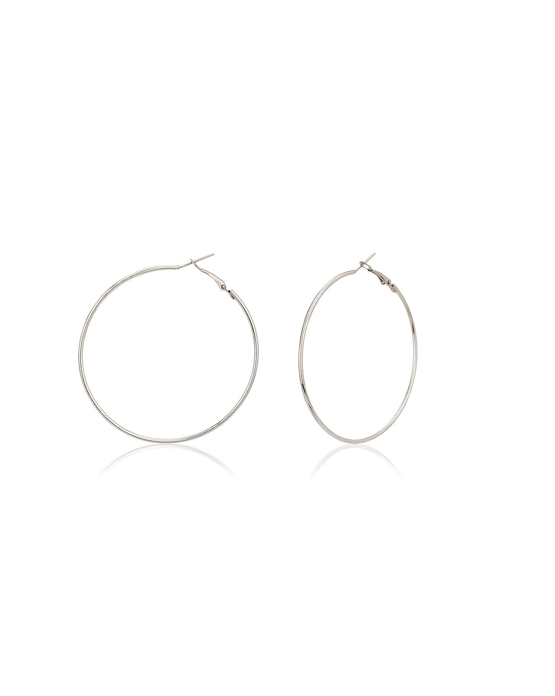Gold-Polished Hoop Earring With Dangling Cz Stone For Women - Wahe Jewels - Swadesiicart