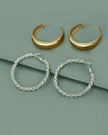 Gold-Polished With Cz Stylish Drop Earring For Women - Wahe Jewels - Swadesiicart