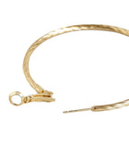 Gold-Polished Cz Fancy Half Hoop Earring For Women - Wahe Jewels - Swadesiicart