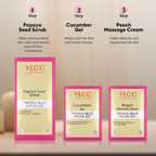 VLCC Salon Series Fruit Facial Kit - (6 Facials) For Lightens Dark Spots & Brightens Skin Tone | Grocsy