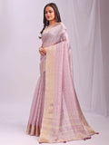 Shree Shyam Fashion Organza Light Pink Saree | Grocsy