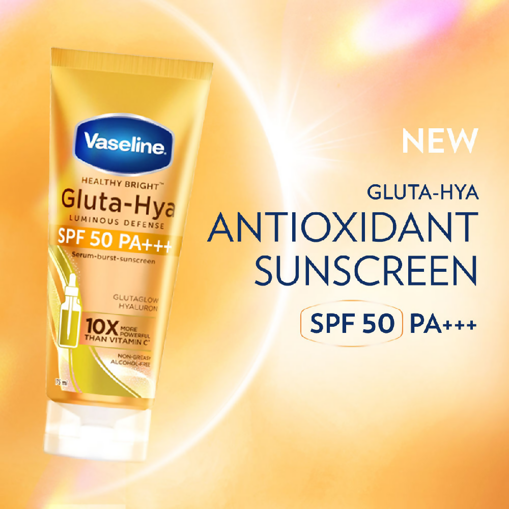 Vaseline Gluta Hya Antioxidant SPF 50 PA+++ Sunscreen | Grocsy