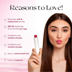 Nourish Mantra Beetroot Tinted Lip Balm with SPF for Smooth, Nourished & Protected Lips | Grocsy