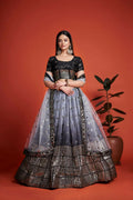 Jyoti Fashion Women's Black Heavy Chinon Sequins Embroidered Designer Lehenga Choli Set | Grocsy