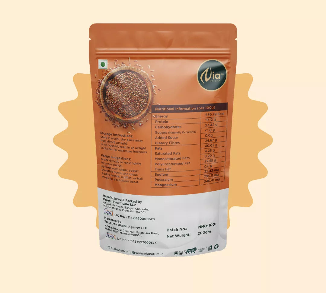 Nia Natura Flax Seeds | Grocsy
