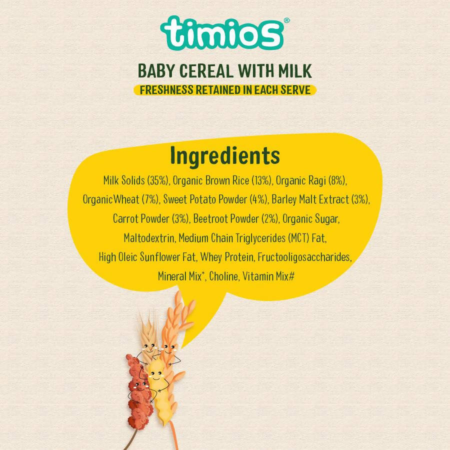 Timios Organic Multigrain Veg Baby Cereal | Grocsy
