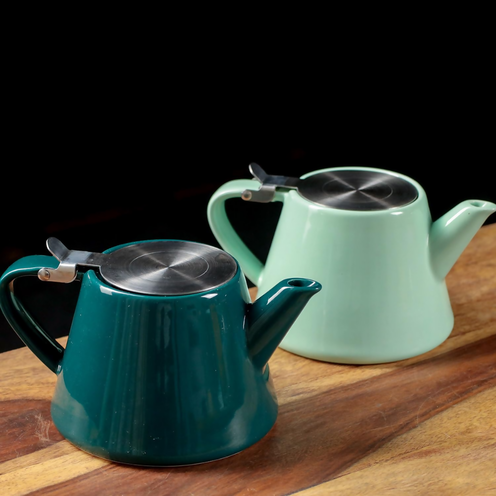 Udyan Tea Muse Teapot with Infuser - Jade Green | Grocsy