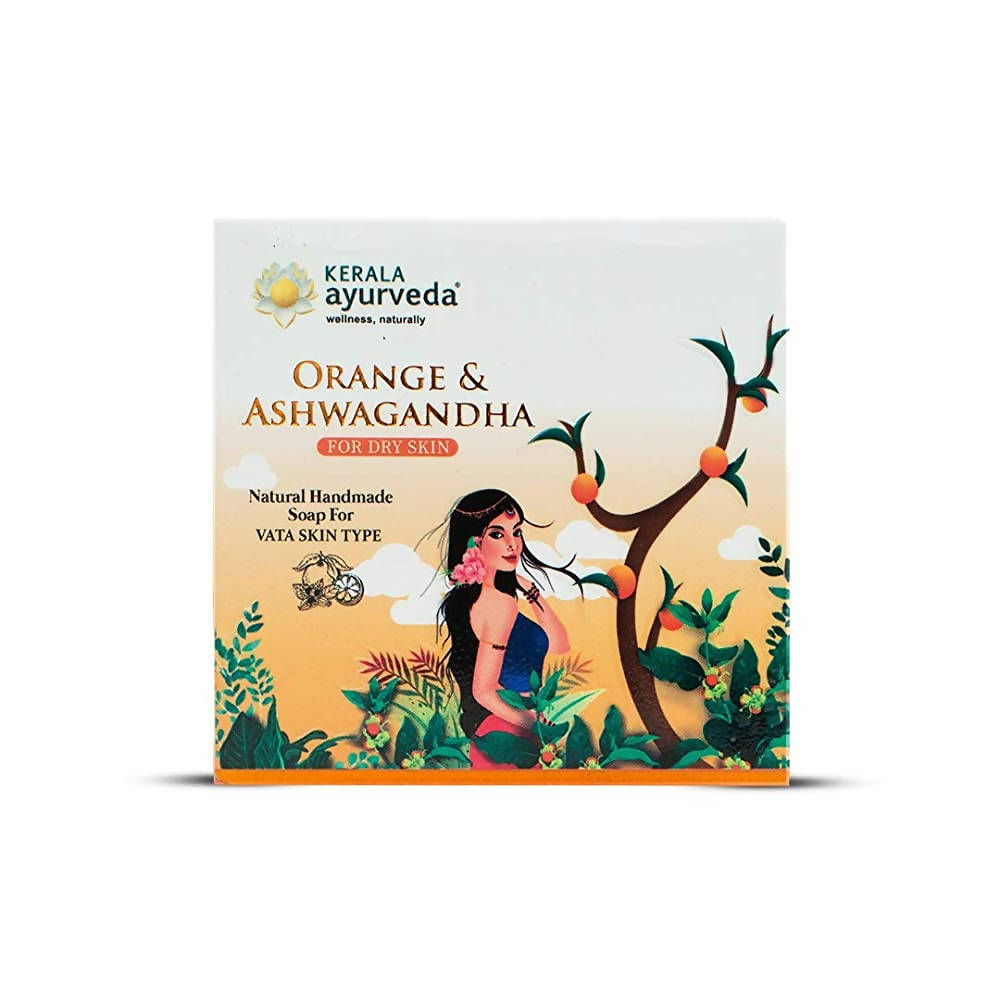 Kerala Ayurveda Natural Handmade Orange & Ashwagandha Soap | Grocsy