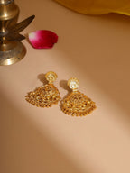 Ruby Raang Traditional Gold Earrings | Grocsy