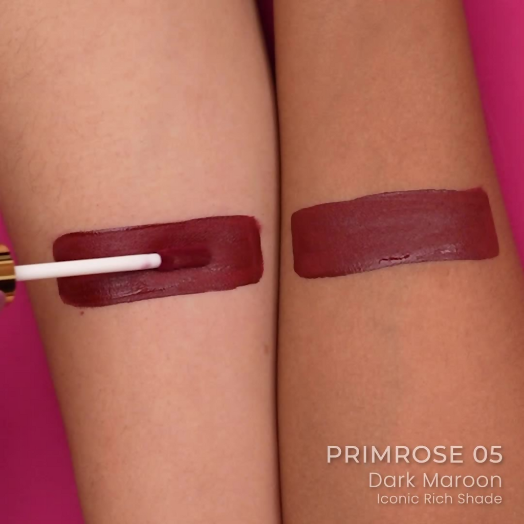 Parul Garg Beauty Silk Matte Liquid Lipstick, Long Lasting & Transfer-Proof - Primrose, Deep Maroon | Grocsy