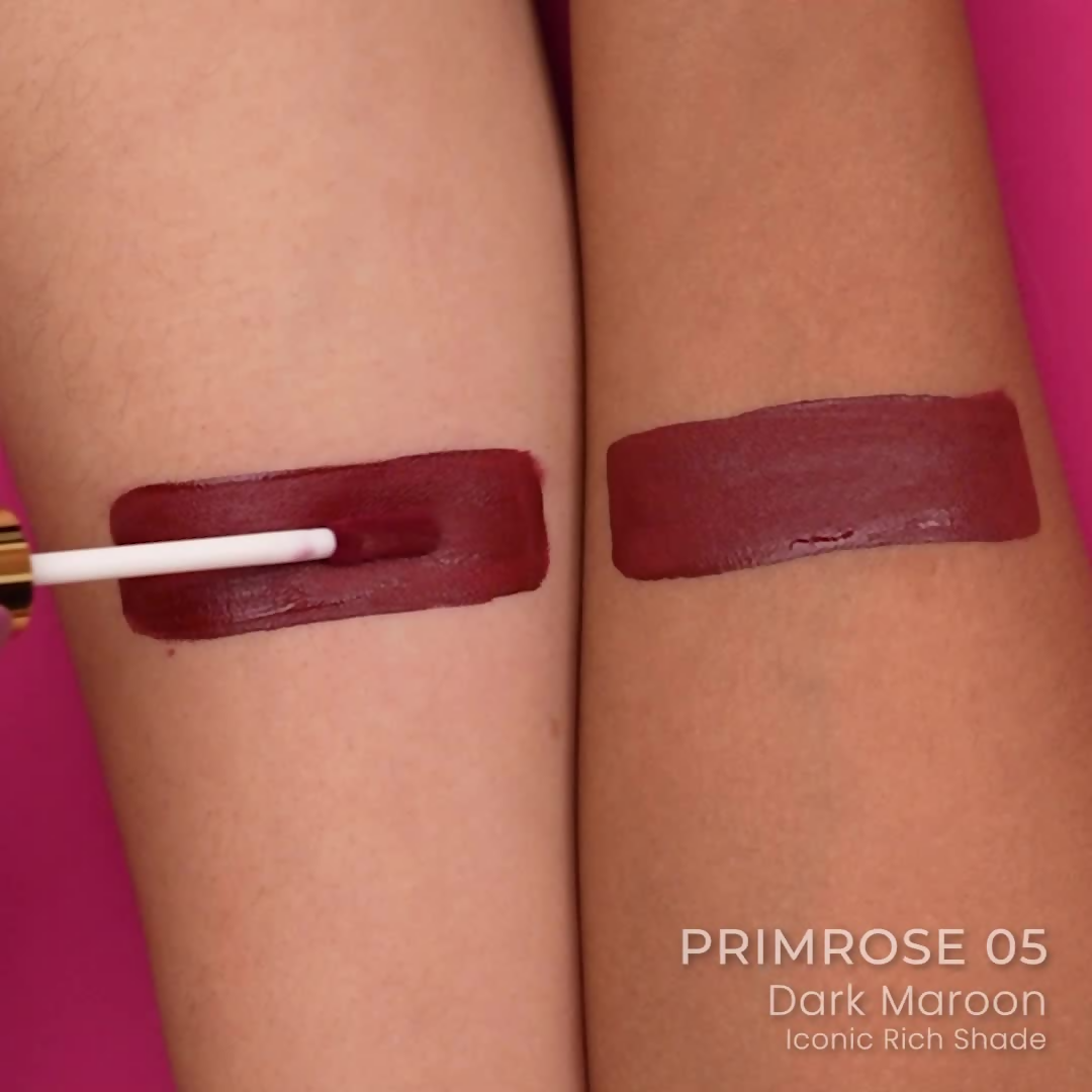 Parul Garg Beauty Silk Matte Liquid Lipstick, Long Lasting & Transfer-Proof - Primrose, Deep Maroon | Grocsy