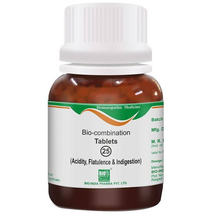 Bio India Homeopathy Bio-combination 25 Tablets | Grocsy