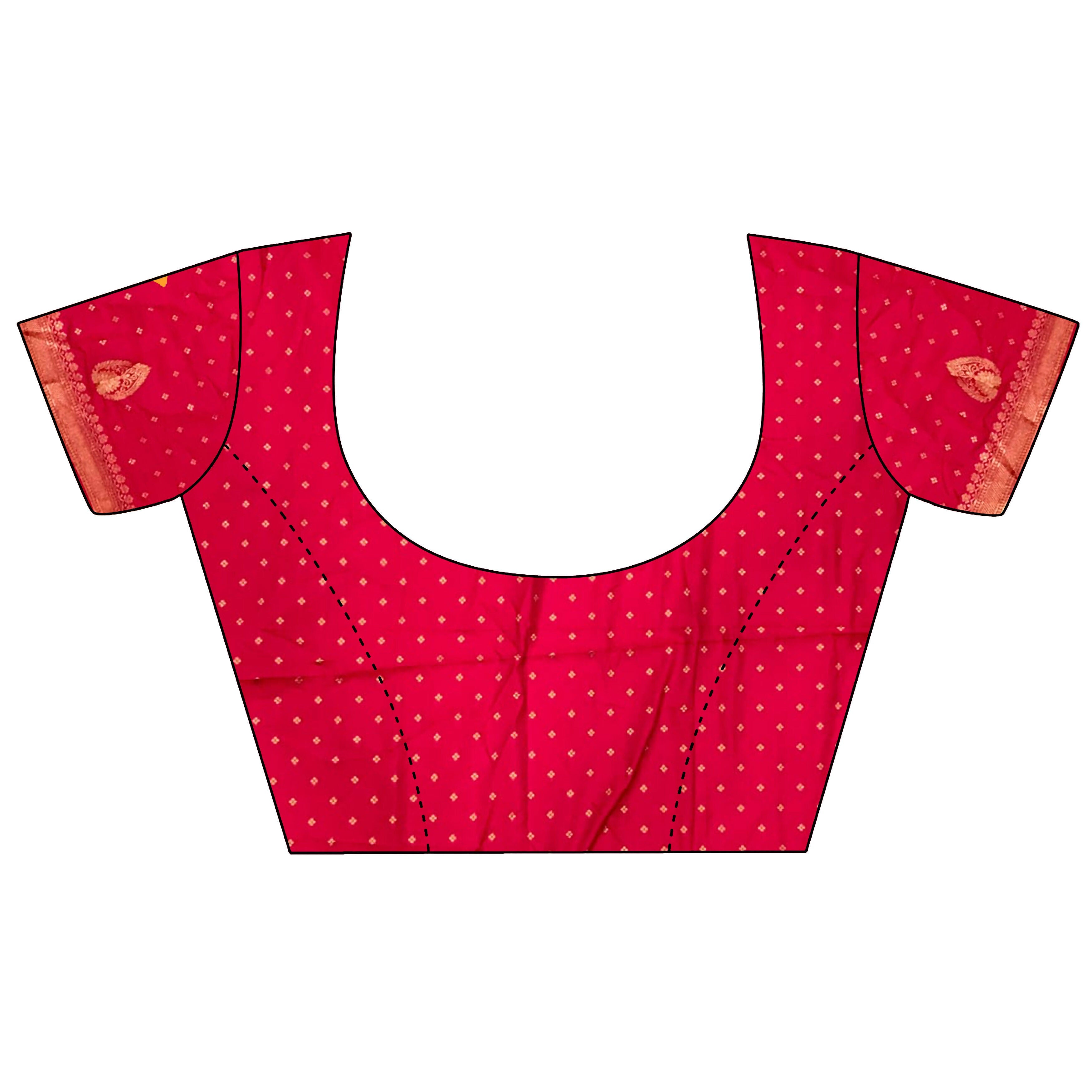 Joban Fashion Orange Intricate Motifs Soft Silk Banarasi Saree | Grocsy