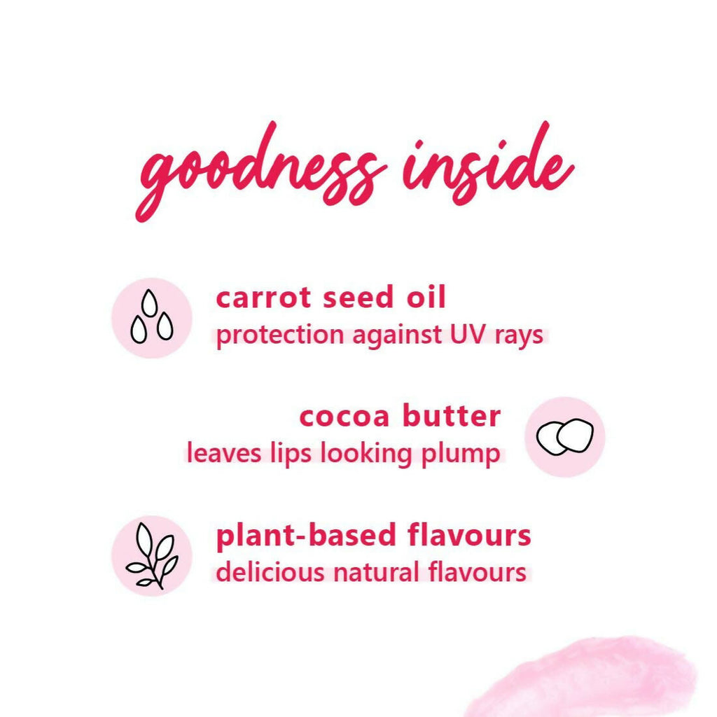 Plum Candy Melts Vegan Lip Balm Red Velvet Love For Dry & Chapped Lips, Natural SPF with Vitamin A | Grocsy