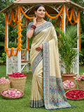 Shree Shyam Fashion Navy Blue Soft Silk Saree | Grocsy